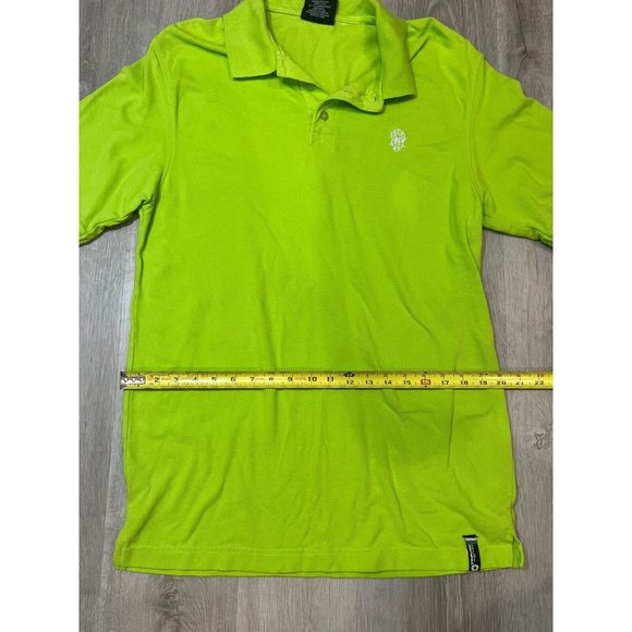 Mens South Pole Authentic Collection Lime Green Short Sleeve Polo Shirt Size L - Picture 6 of 7